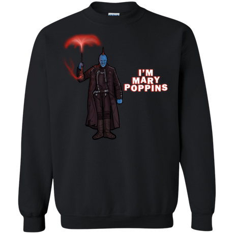 Sweatshirts Black / S Yondu Poppins Crewneck Sweatshirt