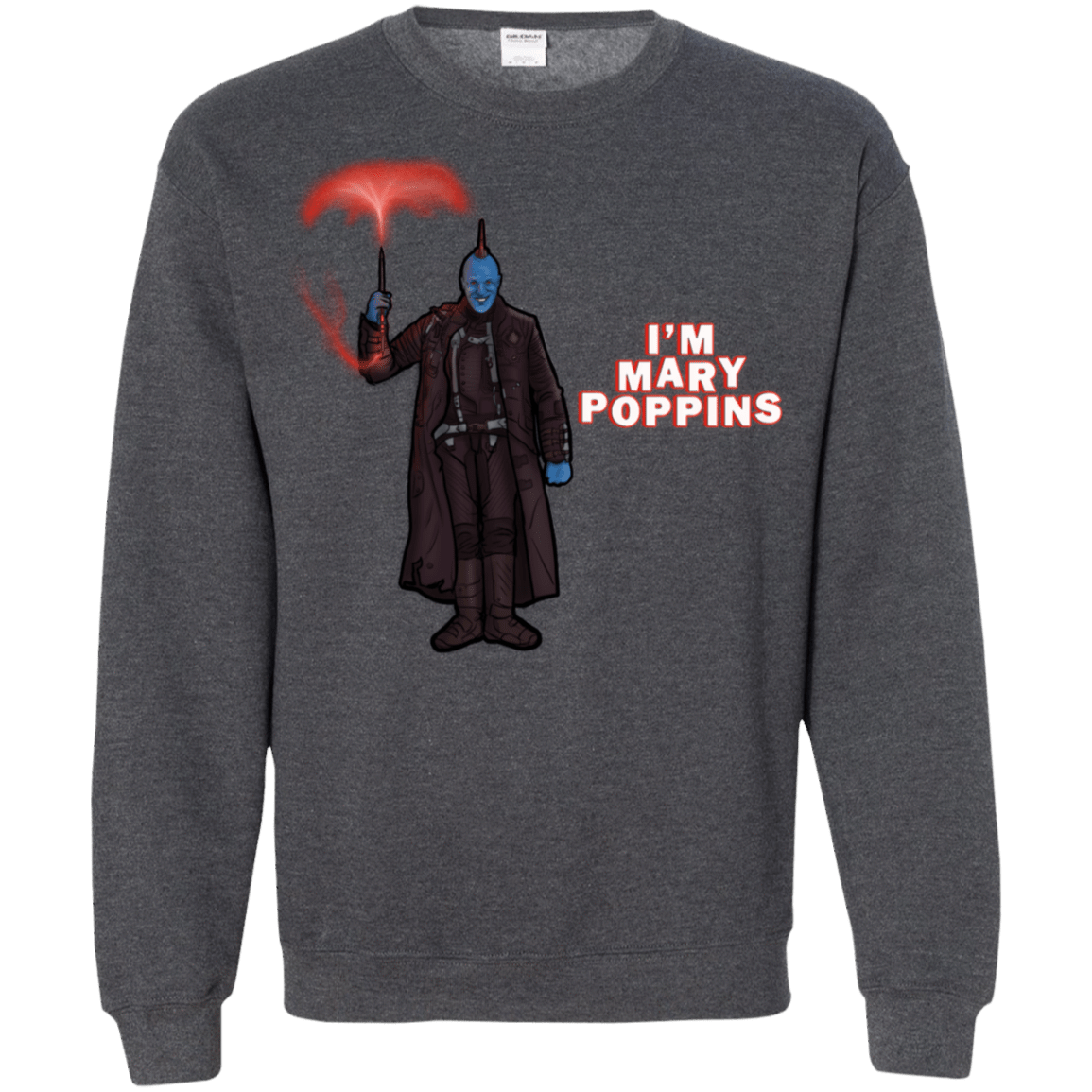 Sweatshirts Dark Heather / S Yondu Poppins Crewneck Sweatshirt