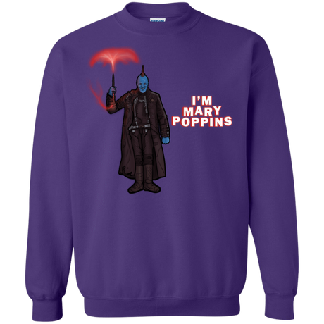 Sweatshirts Purple / S Yondu Poppins Crewneck Sweatshirt