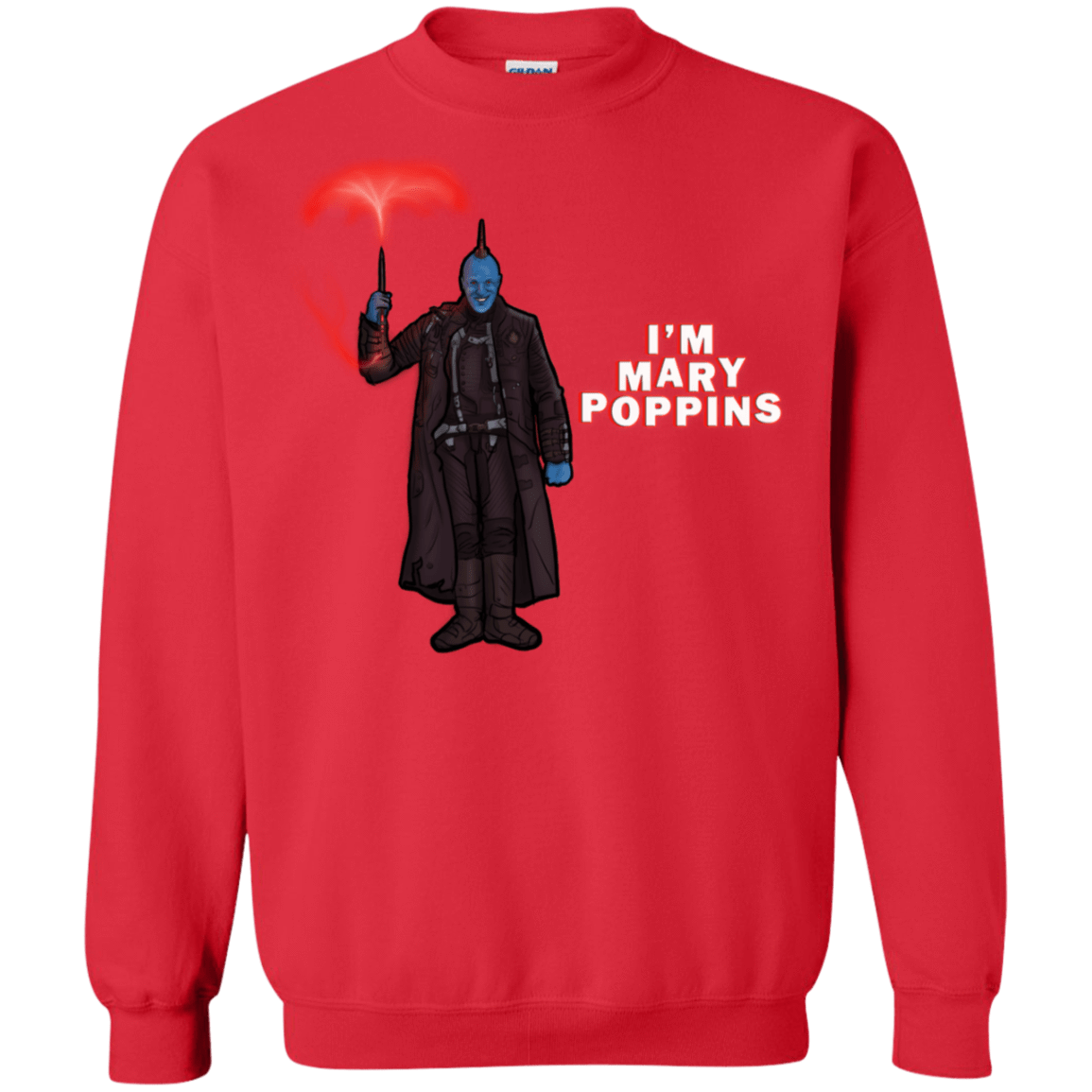 Sweatshirts Red / S Yondu Poppins Crewneck Sweatshirt