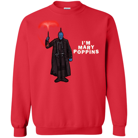 Sweatshirts Red / S Yondu Poppins Crewneck Sweatshirt