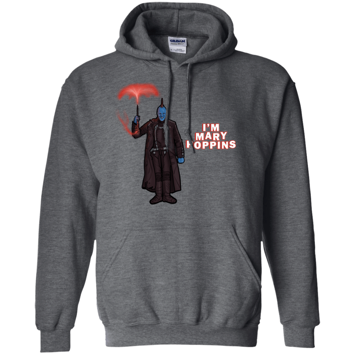 Sweatshirts Dark Heather / S Yondu Poppins Pullover Hoodie