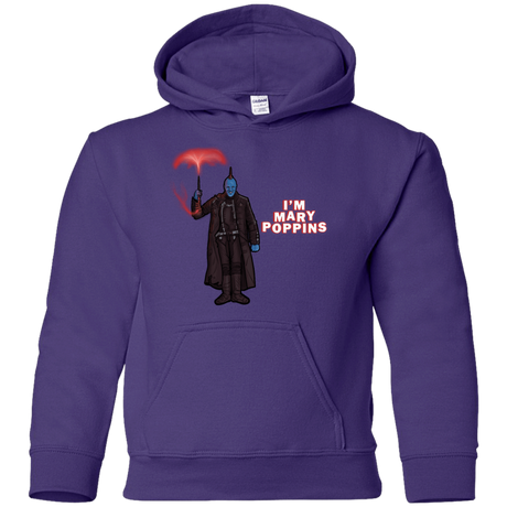 Sweatshirts Purple / YS Yondu Poppins Youth Hoodie