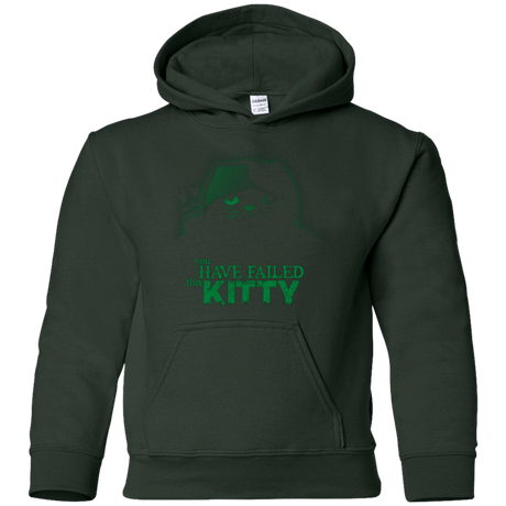 Sweatshirts Forest Green / YS You Have Failed Kitty Youth Hoodie