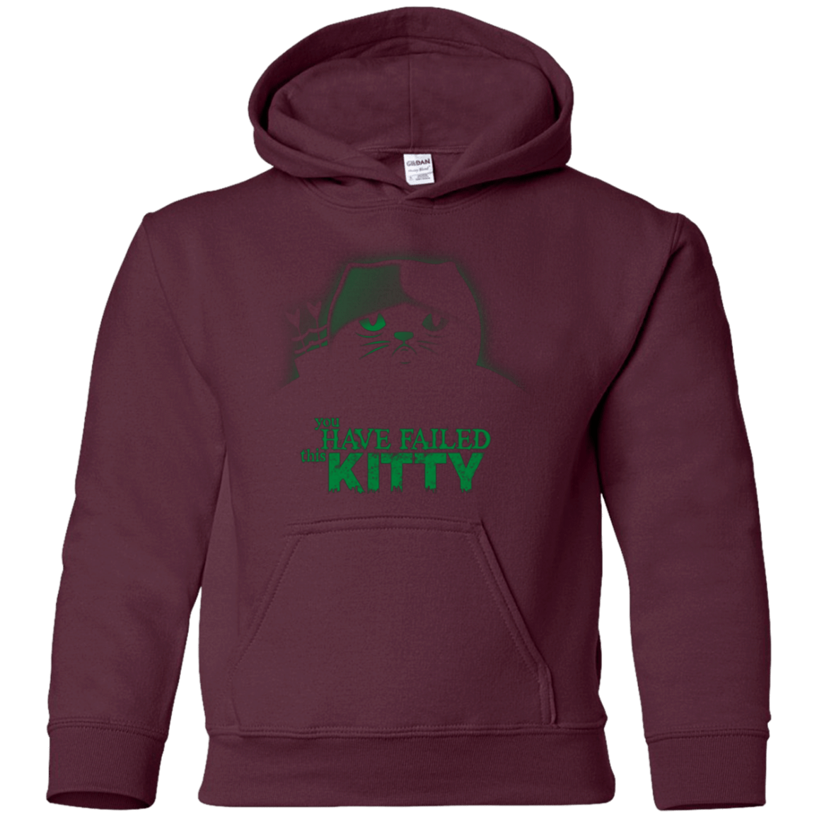 Sweatshirts Maroon / YS You Have Failed Kitty Youth Hoodie