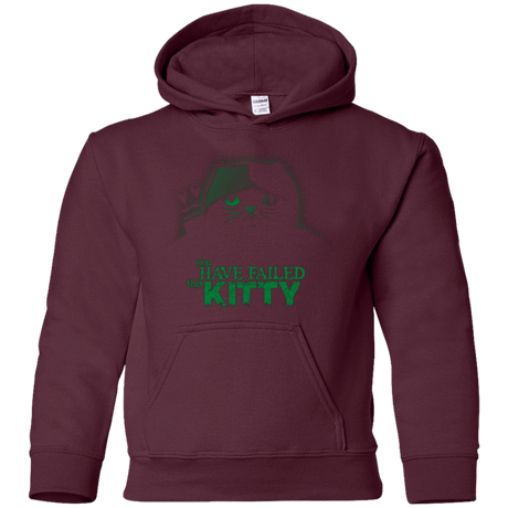 Sweatshirts Maroon / YS You Have Failed Kitty Youth Hoodie