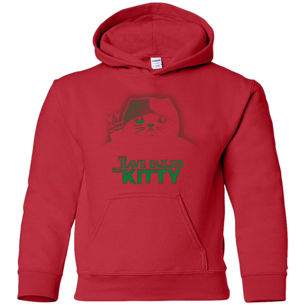 Sweatshirts Red / YS You Have Failed Kitty Youth Hoodie