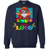 Sweatshirts Navy / S You Make Me Un Poco Loco Crewneck Sweatshirt