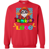 Sweatshirts Red / S You Make Me Un Poco Loco Crewneck Sweatshirt