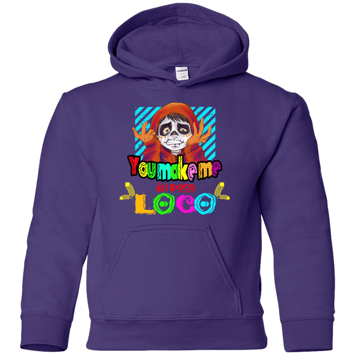 Sweatshirts Purple / YS You Make Me Un Poco Loco Youth Hoodie