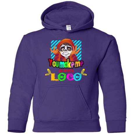 Sweatshirts Purple / YS You Make Me Un Poco Loco Youth Hoodie