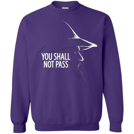 Sweatshirts Purple / Small YOU SHALL NOT PASS (2) Crewneck Sweatshirt