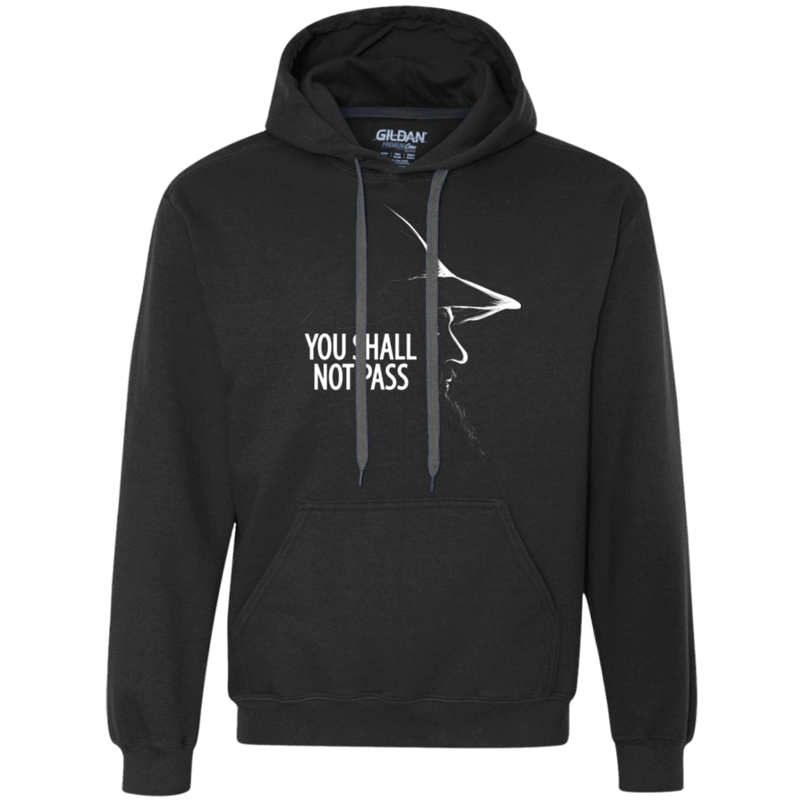 Sweatshirts Black / Small YOU SHALL NOT PASS (2) Premium Fleece Hoodie