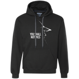 Sweatshirts Black / Small YOU SHALL NOT PASS (2) Premium Fleece Hoodie