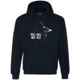 Sweatshirts Navy / Small YOU SHALL NOT PASS (2) Premium Fleece Hoodie