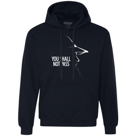 Sweatshirts Navy / Small YOU SHALL NOT PASS (2) Premium Fleece Hoodie