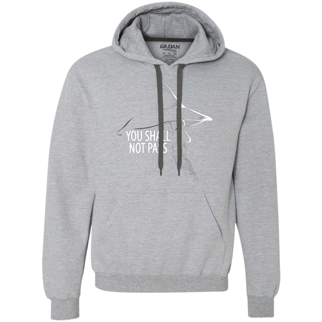 Sweatshirts Sport Grey / Small YOU SHALL NOT PASS (2) Premium Fleece Hoodie