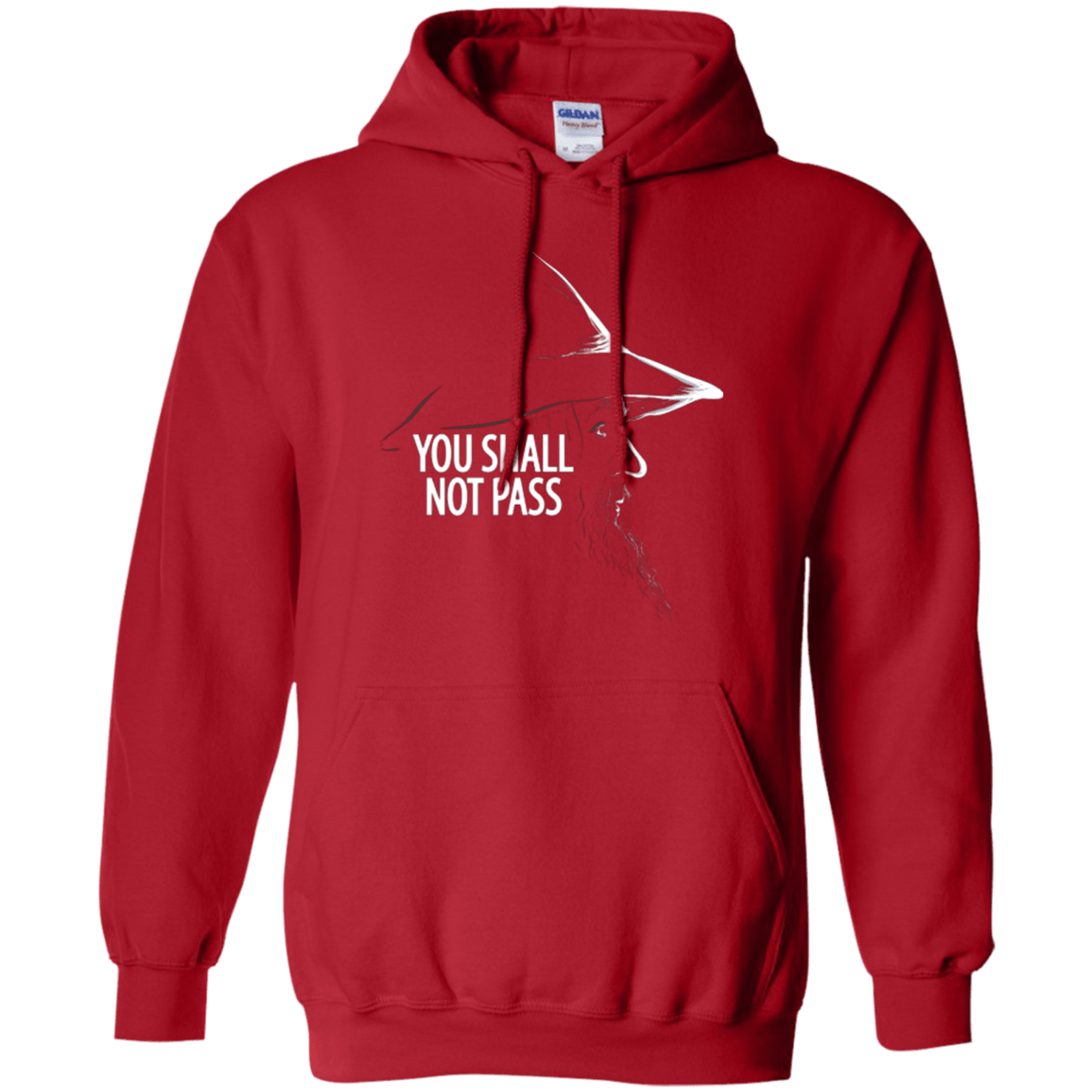 Sweatshirts Red / Small YOU SHALL NOT PASS (2) Pullover Hoodie