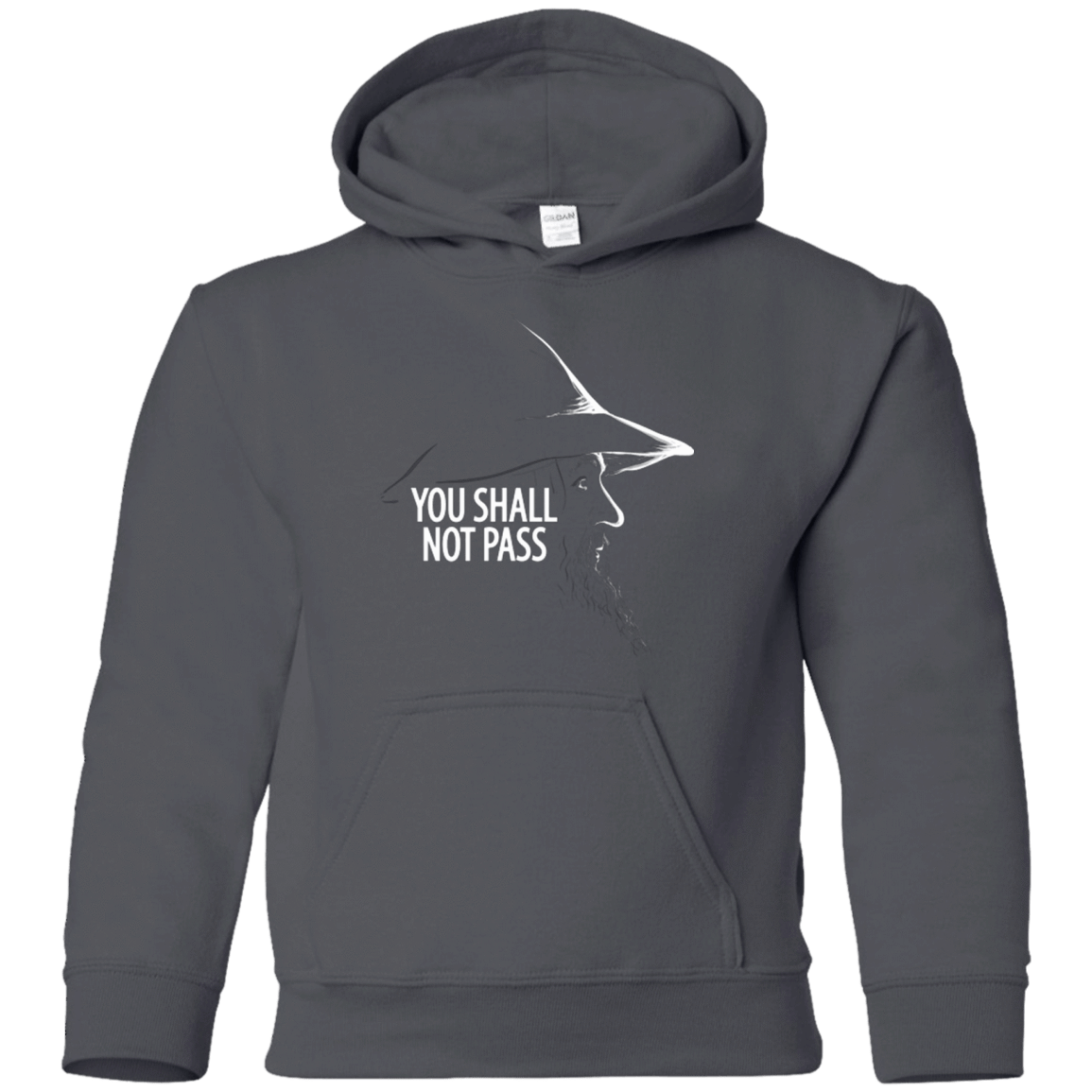 Sweatshirts Charcoal / YS YOU SHALL NOT PASS (2) Youth Hoodie