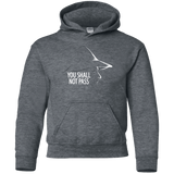 Sweatshirts Dark Heather / YS YOU SHALL NOT PASS (2) Youth Hoodie