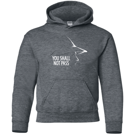 Sweatshirts Dark Heather / YS YOU SHALL NOT PASS (2) Youth Hoodie