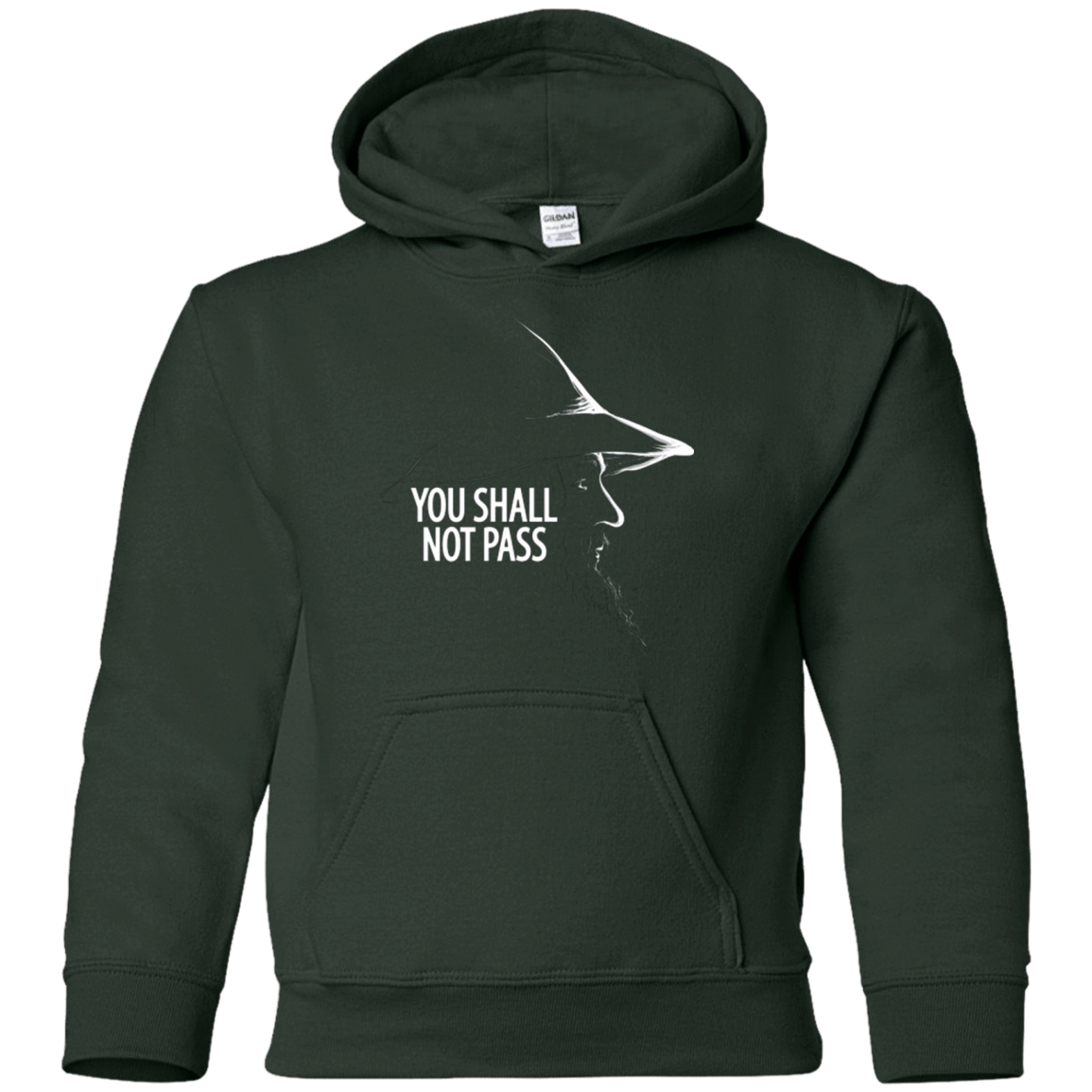 Sweatshirts Forest Green / YS YOU SHALL NOT PASS (2) Youth Hoodie