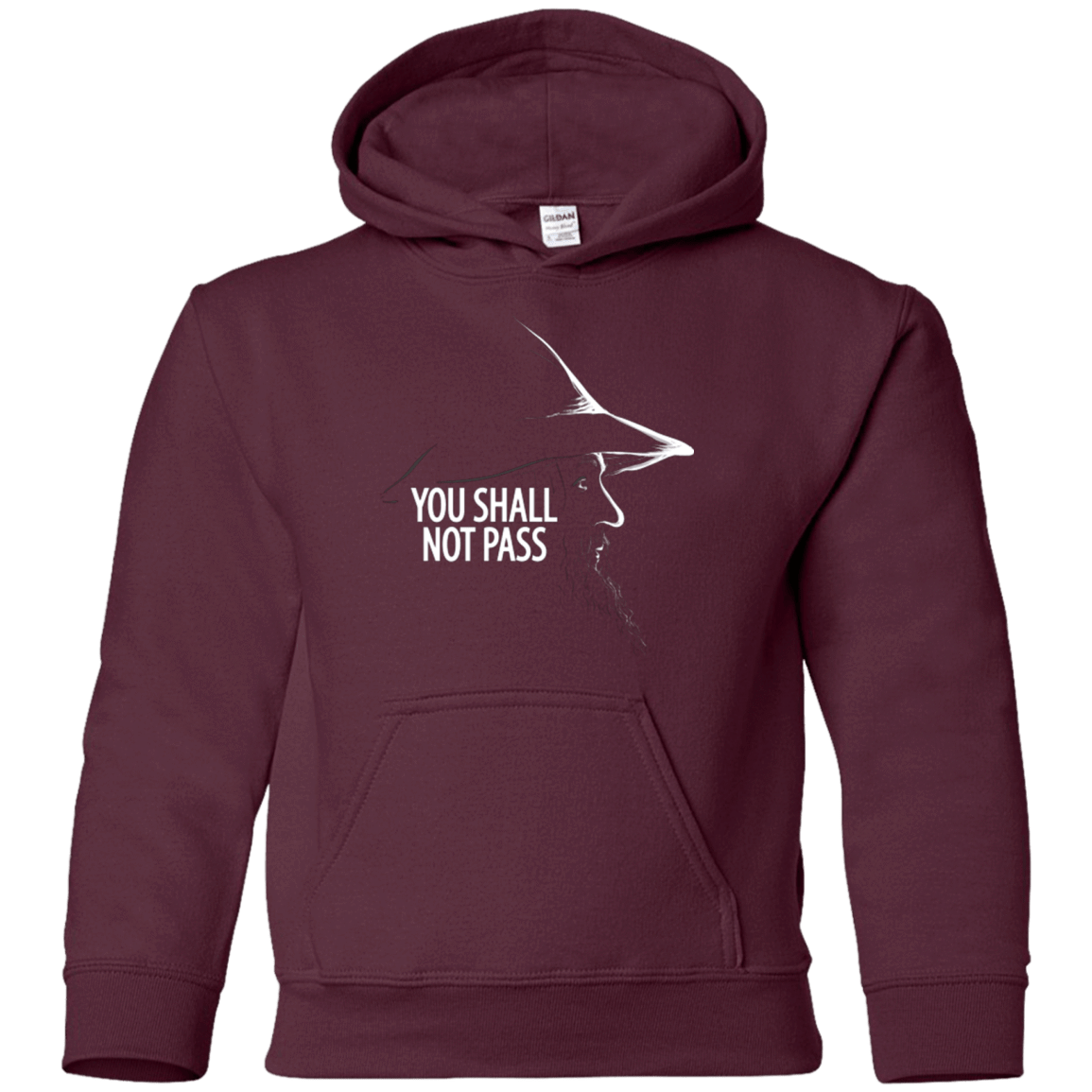 Sweatshirts Maroon / YS YOU SHALL NOT PASS (2) Youth Hoodie