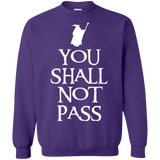 Sweatshirts Purple / Small You shall not pass Crewneck Sweatshirt