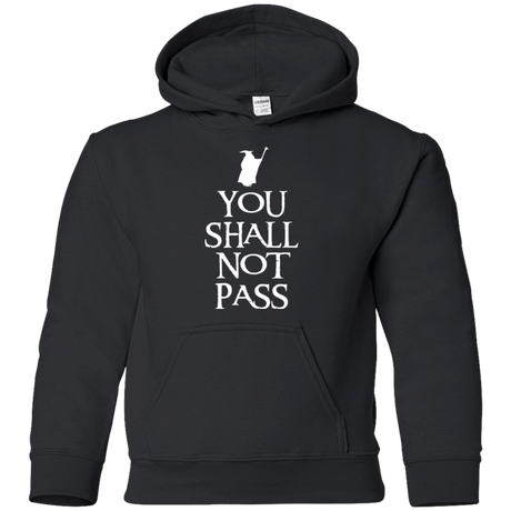 Sweatshirts Black / YS You shall not pass Youth Hoodie