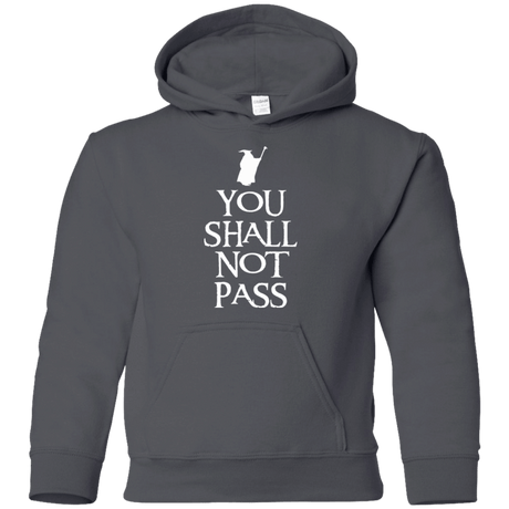Sweatshirts Charcoal / YS You shall not pass Youth Hoodie