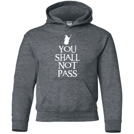Sweatshirts Dark Heather / YS You shall not pass Youth Hoodie