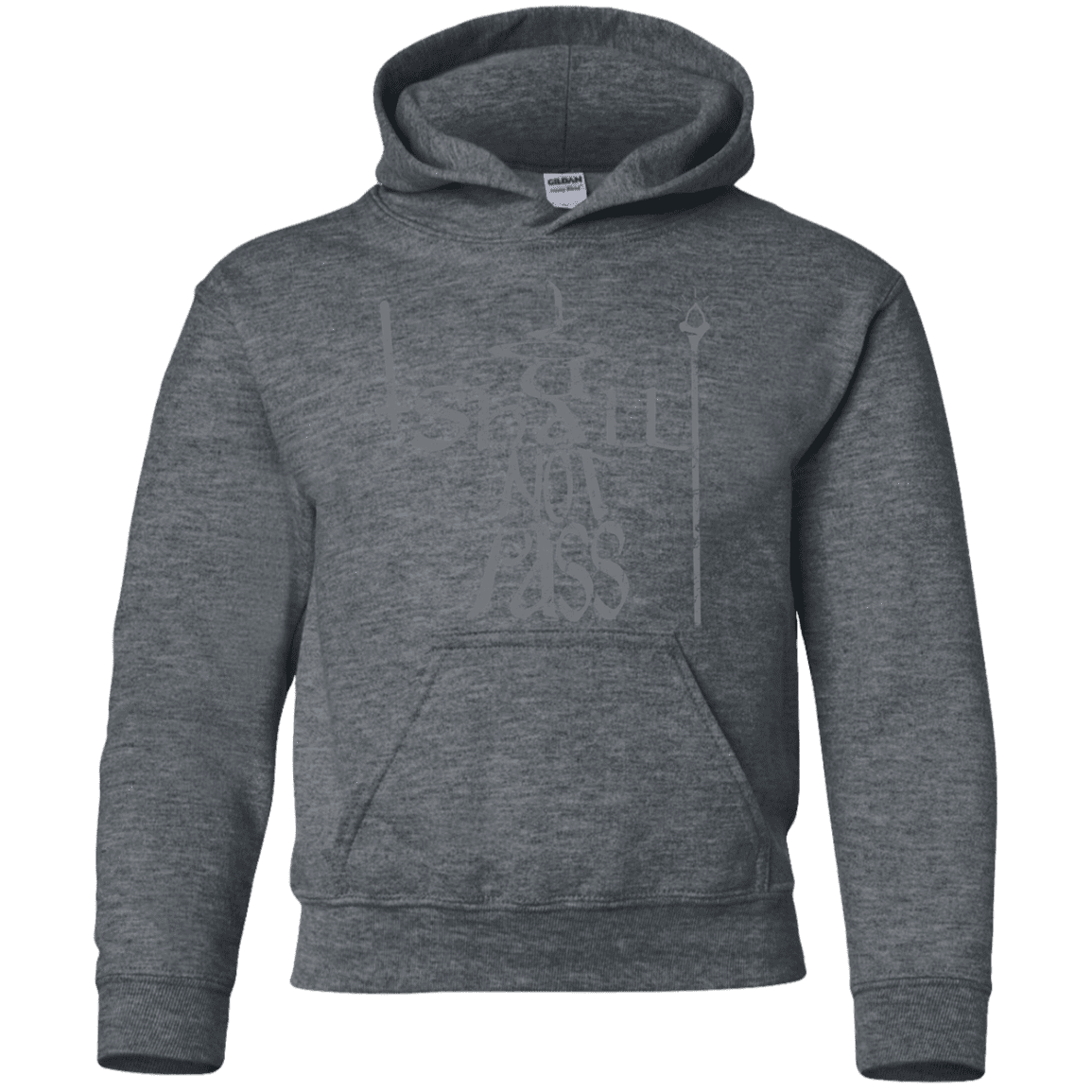 Sweatshirts Dark Heather / YS You Shall Not Pass Youth Hoodie