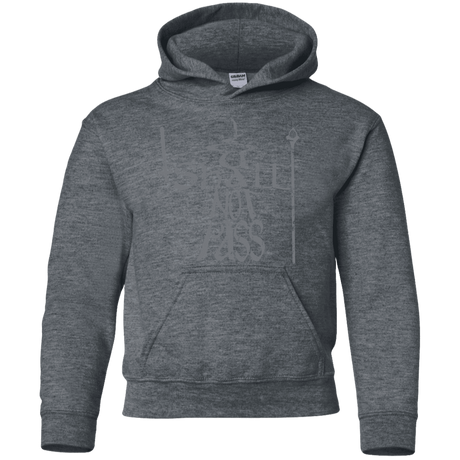 Sweatshirts Dark Heather / YS You Shall Not Pass Youth Hoodie