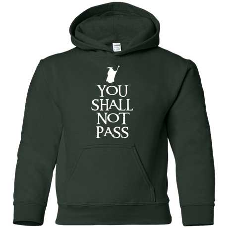 Sweatshirts Forest Green / YS You shall not pass Youth Hoodie