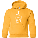 Sweatshirts Gold / YS You shall not pass Youth Hoodie