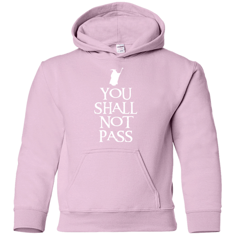 Sweatshirts Light Pink / YS You shall not pass Youth Hoodie