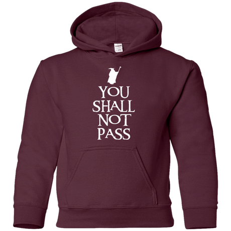 Sweatshirts Maroon / YS You shall not pass Youth Hoodie