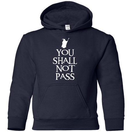 Sweatshirts Navy / YS You shall not pass Youth Hoodie