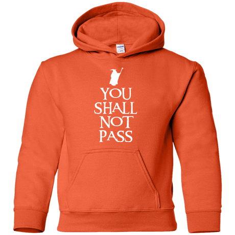 Sweatshirts Orange / YS You shall not pass Youth Hoodie