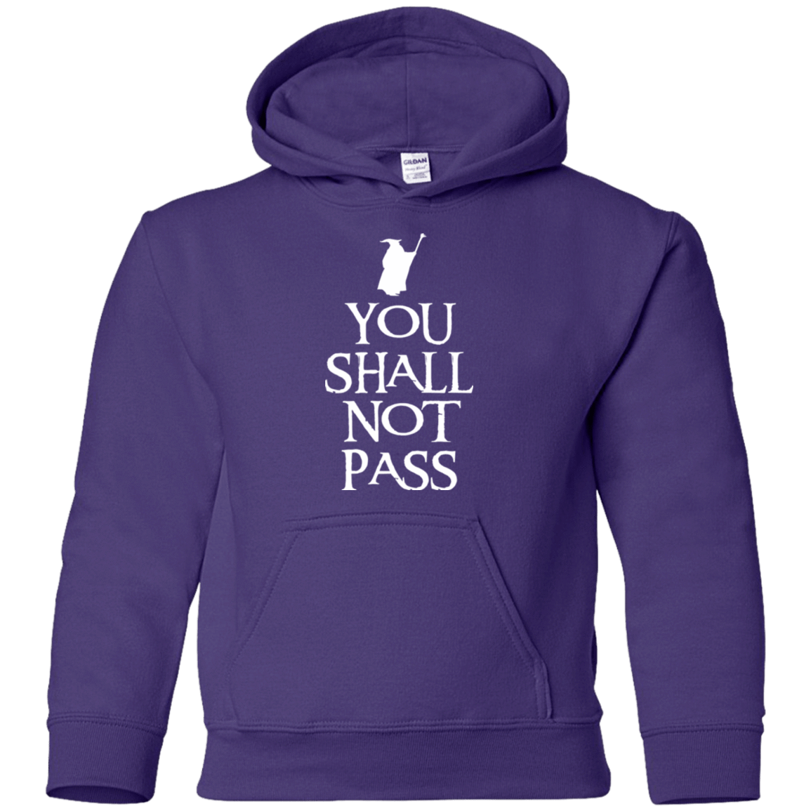 Sweatshirts Purple / YS You shall not pass Youth Hoodie