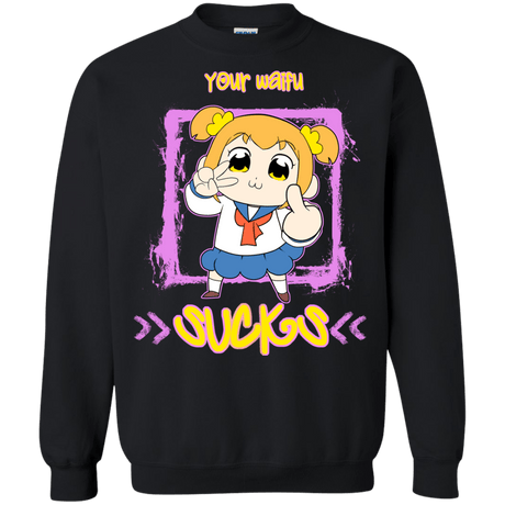 Sweatshirts Black / S Your Waifu Crewneck Sweatshirt