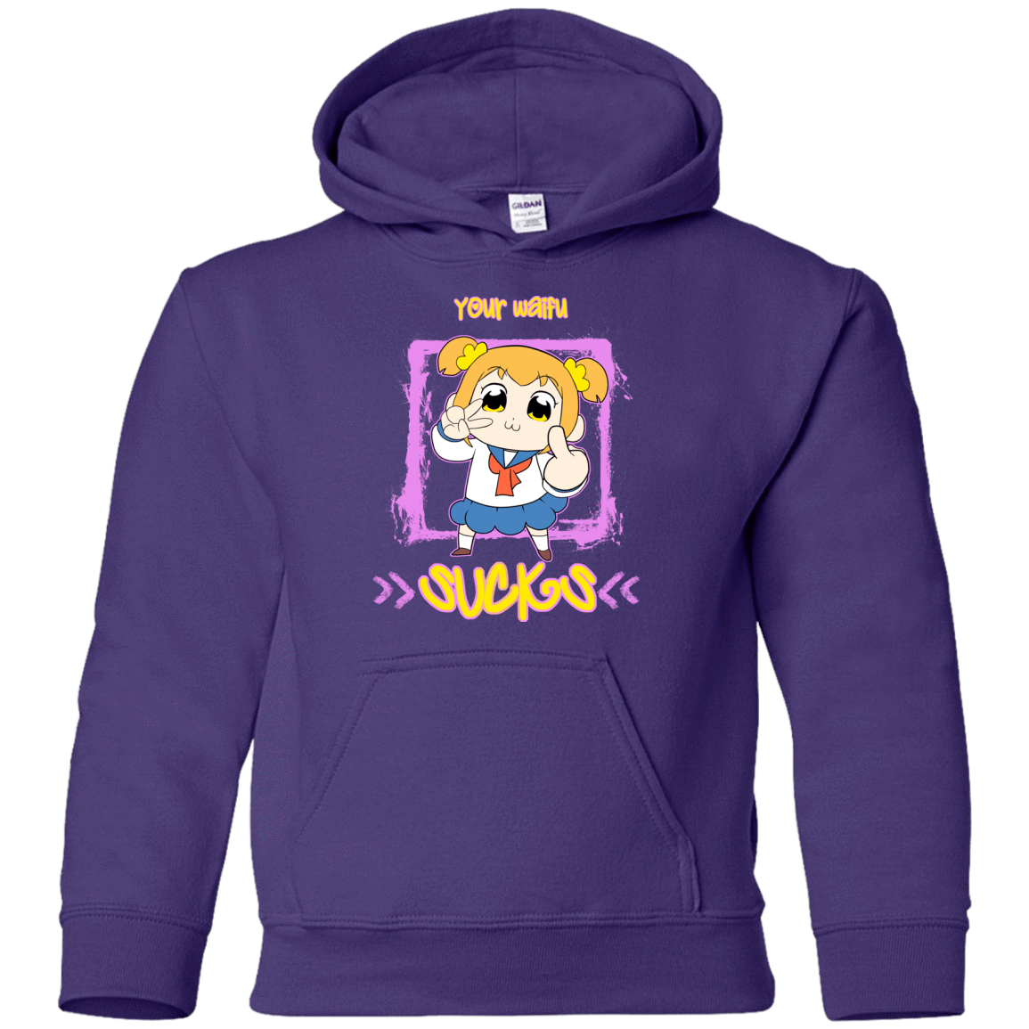 Sweatshirts Purple / YS Your Waifu Youth Hoodie