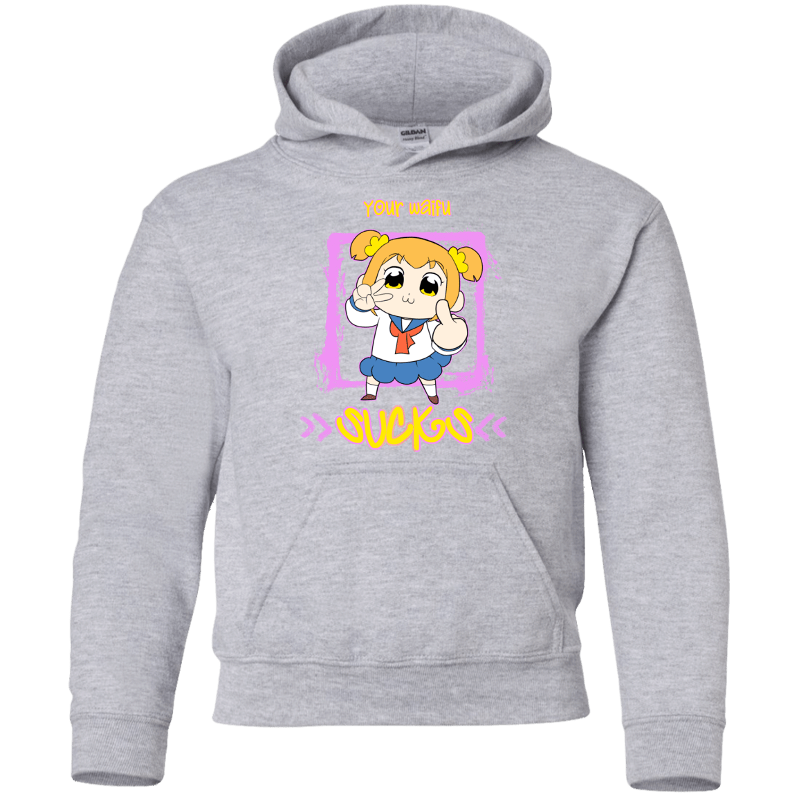 Sweatshirts Sport Grey / YS Your Waifu Youth Hoodie