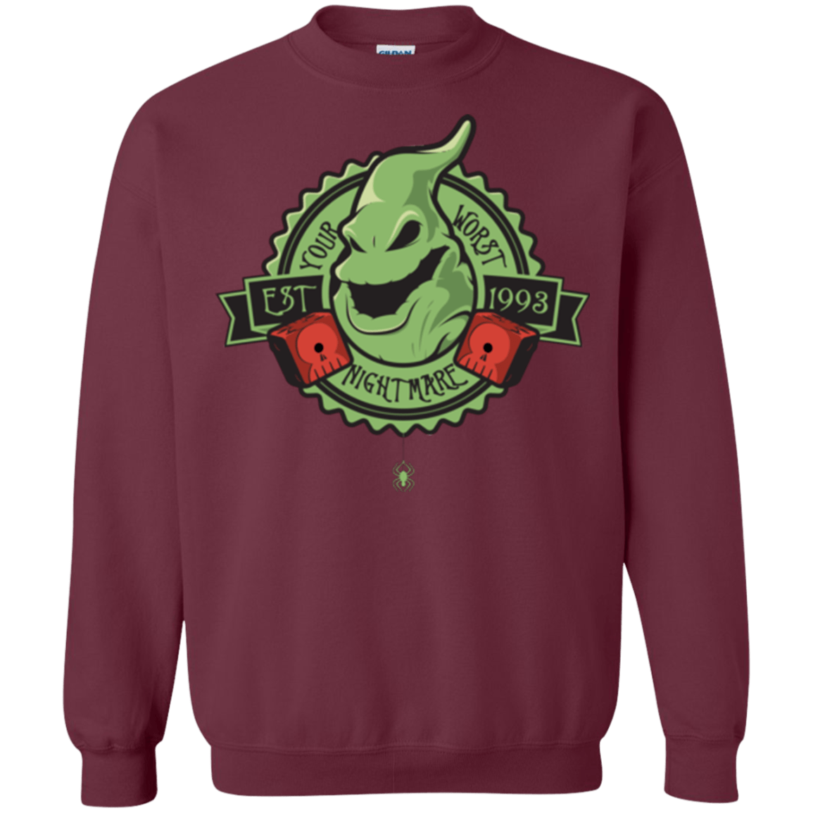 Sweatshirts Maroon / Small YOUR WORST NIGHTMARE Crewneck Sweatshirt