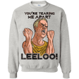 Sweatshirts Ash / Small Youre Tearing Me Apart Leeloo Crewneck Sweatshirt