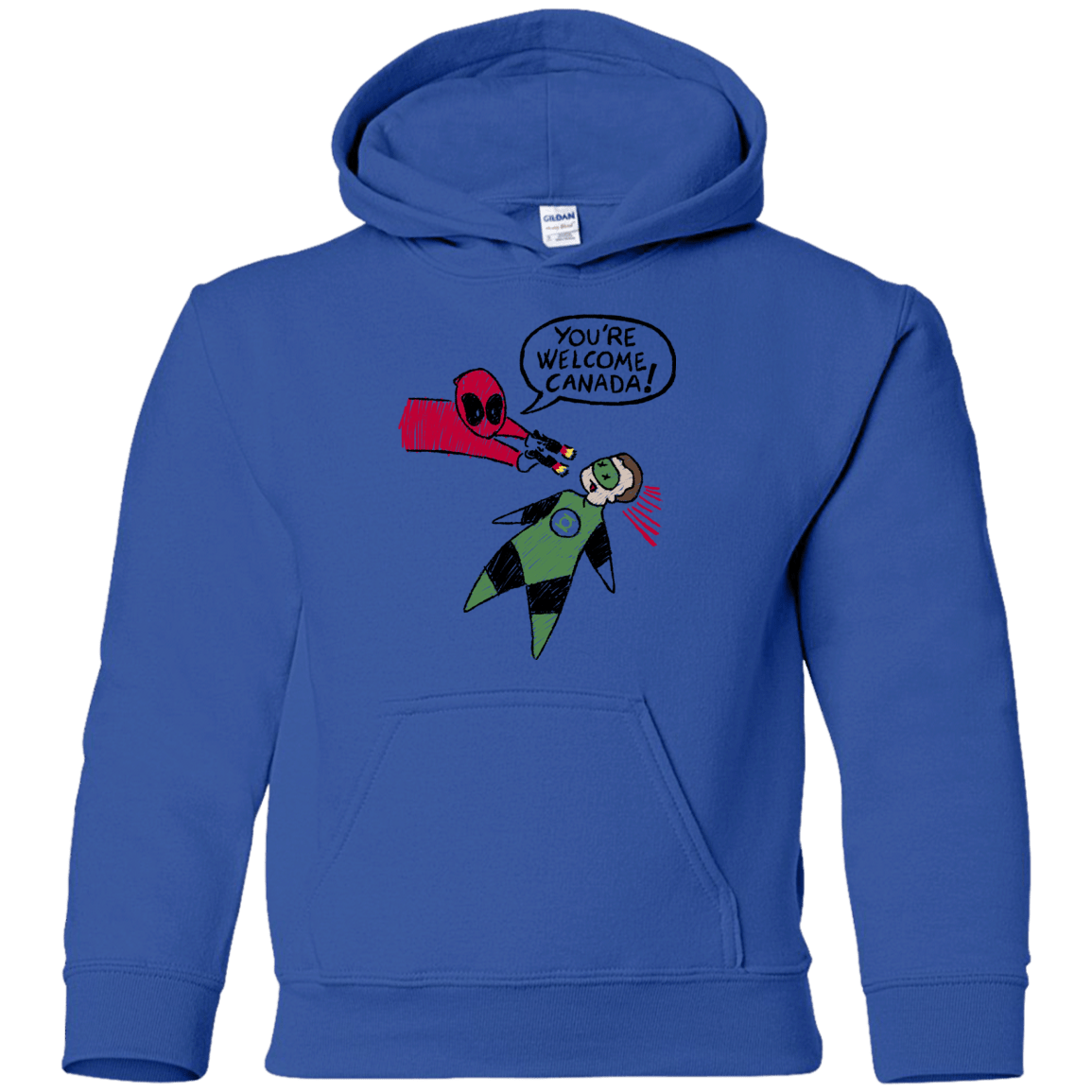 Sweatshirts Royal / YS Youre Welcome Canada Youth Hoodie