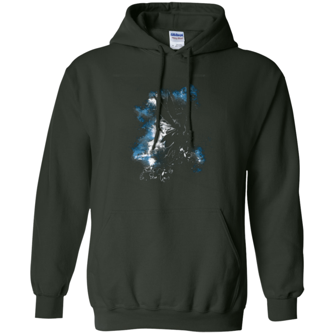 Sweatshirts Forest Green / Small Yui angel Pullover Hoodie