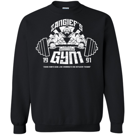 Sweatshirts Black / Small Zangief Gym Crewneck Sweatshirt