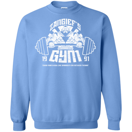 Sweatshirts Carolina Blue / Small Zangief Gym Crewneck Sweatshirt