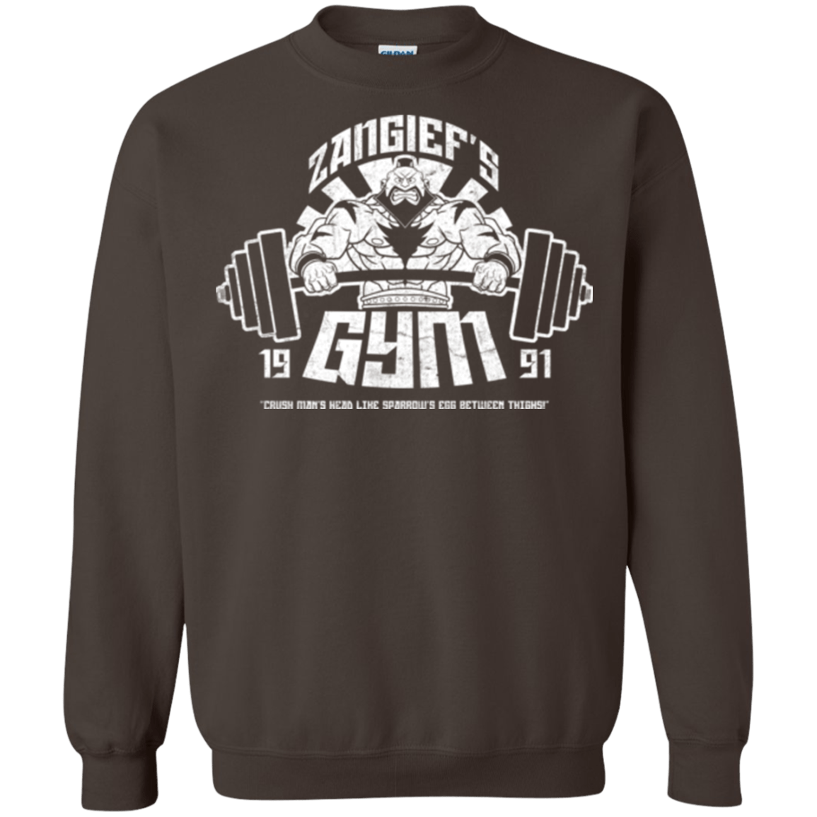 Sweatshirts Dark Chocolate / Small Zangief Gym Crewneck Sweatshirt